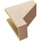 Ekena Millwork 6"W x 12"D x 12"H Classic Clemmons Rough Cedar Woodgrain TimberThane Corbel, Primed Tan CORUR06X12X12CLERCPR - alternate 3